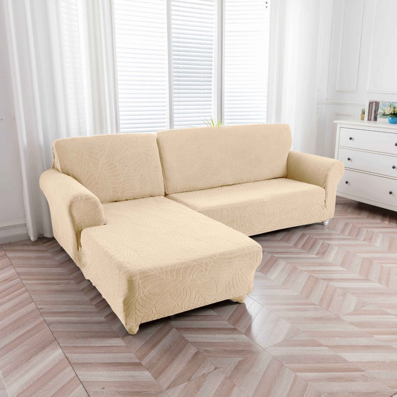 Large Leaf Sofa Cover Stretch Full Coverage Single Double Sofa Cover Dust Cover Lazy Sofa Full Cover Cloth Towel - Image 2